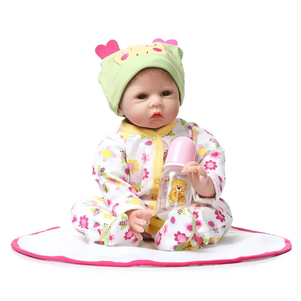 Кукла Reborn Baby Doll мягкий силиконовый 22 дюймов 55 см магнитного рот прекрасные Реалистичные милый мальчик девочка игрушка bonecas