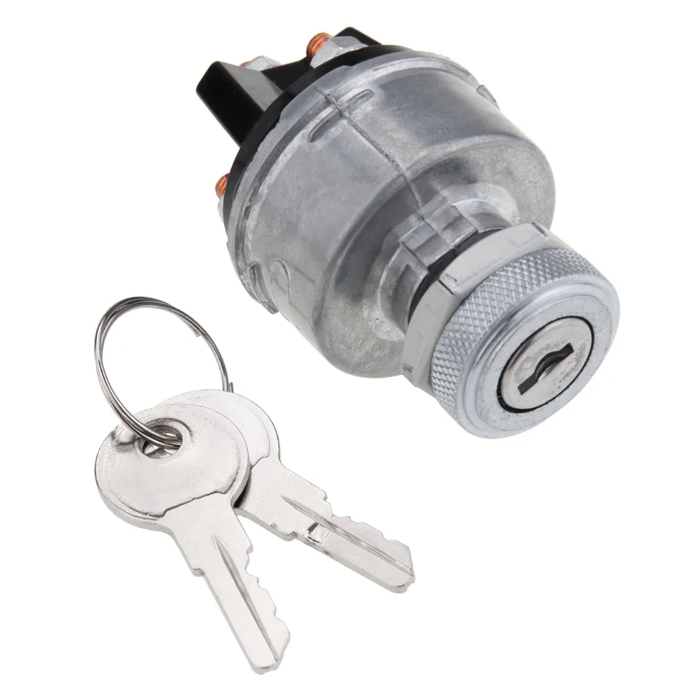 Universal Replacement Ignition Switch Lock Cylinder with 2 Keys for Car Auto Carin Car Switches