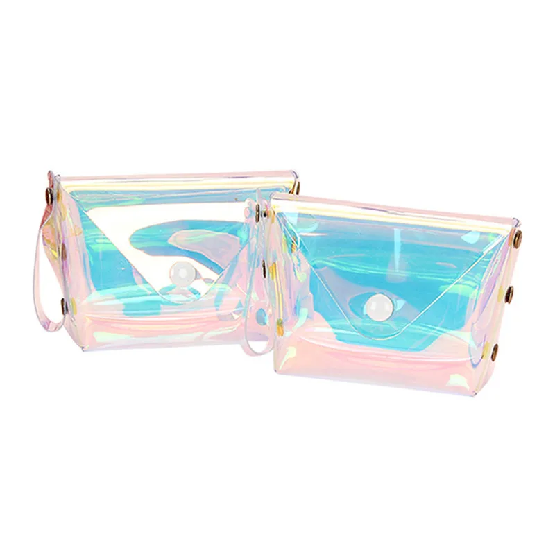 

Transparent Coin Purse Women Small Wallet Female Change Purses Mini Children's Pocket Wallets Key Card Holder PVC Hand bags