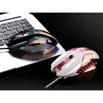 

T03 Ergonomic Wired Gaming Mouse Mice with 4800DPI Adjustable High Precision 8 Button LED Optical for Laptop PC Computer Gamer