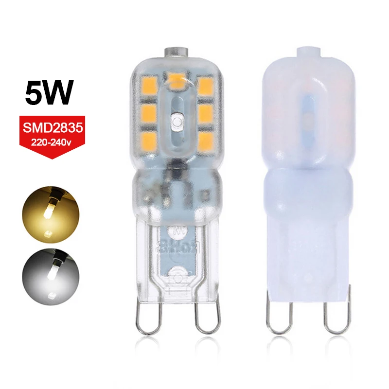 NEW LED G9 Lamp 5W 220V 240V G9 LED Bulb SMD2835 LED Light Fast Heat