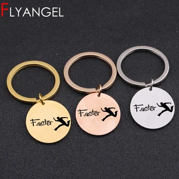 

Fashion Keychain Many Style Sport High Quality Key Holder Engraved Highter Faster Fly Goforit For Sportsman Keyring
