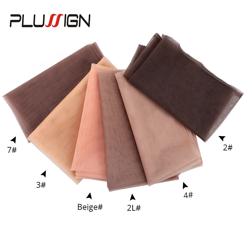 Hairnet Lace For Wig Making 1/4 Yard Dark /Light Brown Skin Tansparent Color For Wig Making Or Ventilating Lace Wig Cap Frontal