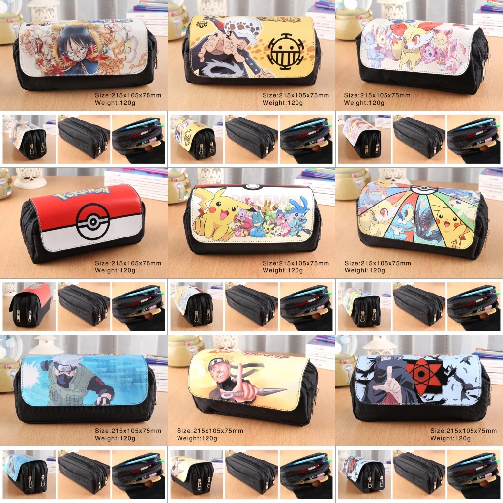 أنيمي الكرتون الطالب مقلمة قماش القلم حقيبة حقيبة مستحضرات تجميل Totoro بوكيمون قطعة واحدة ناروتو ساو البريدي التجميل حقيبة حقيبة أدوات مكتبية