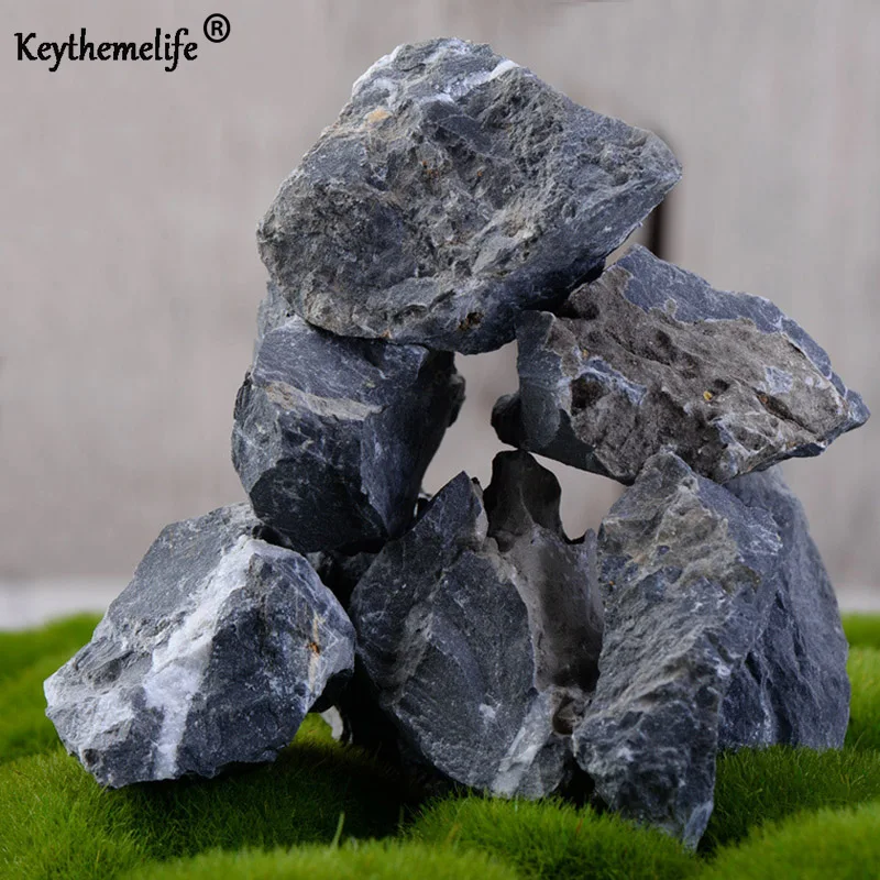 Keythemelife 1 Pcs Mini Rockery DIY Fake Stone Garden Stone Craft Fairy