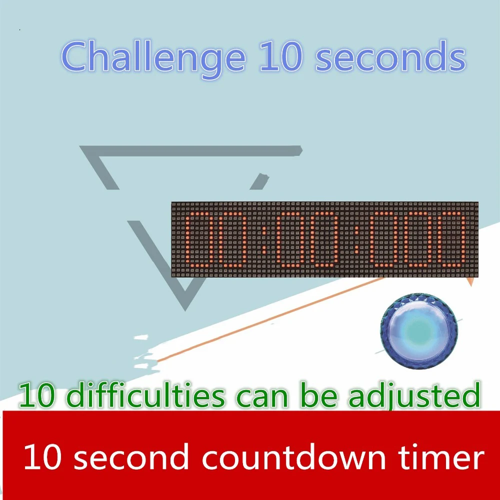 real life games escape room props diy Challenge 10 seconds LED