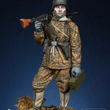 [Loong Way Miniatures] Фер миниатюрный MG-42 Gunner, 1944 75 мм миниатюрные из полимерной смолы