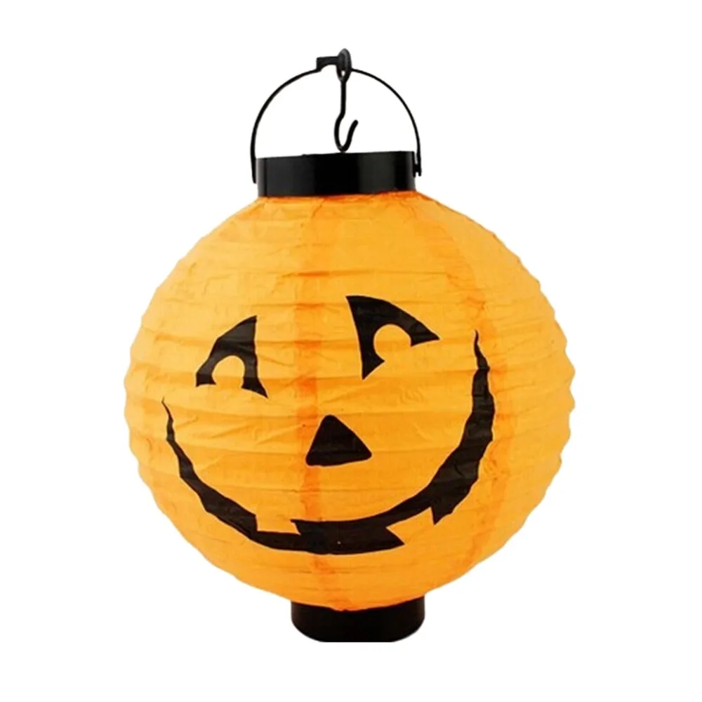 hot sales 1pcs halloween decoration led paper pumpkin light hanging lantern lamp halloween props party supplies - Paper Halloween Decorations hot sales 1pcs halloween decoration led paper pumpkin light hanging lantern lamp halloween props party supplies - Paper Halloween Decorations