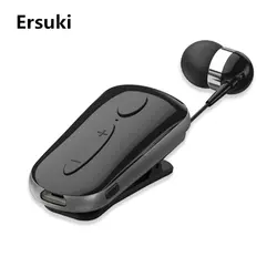 Ersuki K36 Bluetooth беспроводная гарнитура для наушников вызова напомнить износ вибрации пульт на прищепке Auriculares наушник с микрофоном для