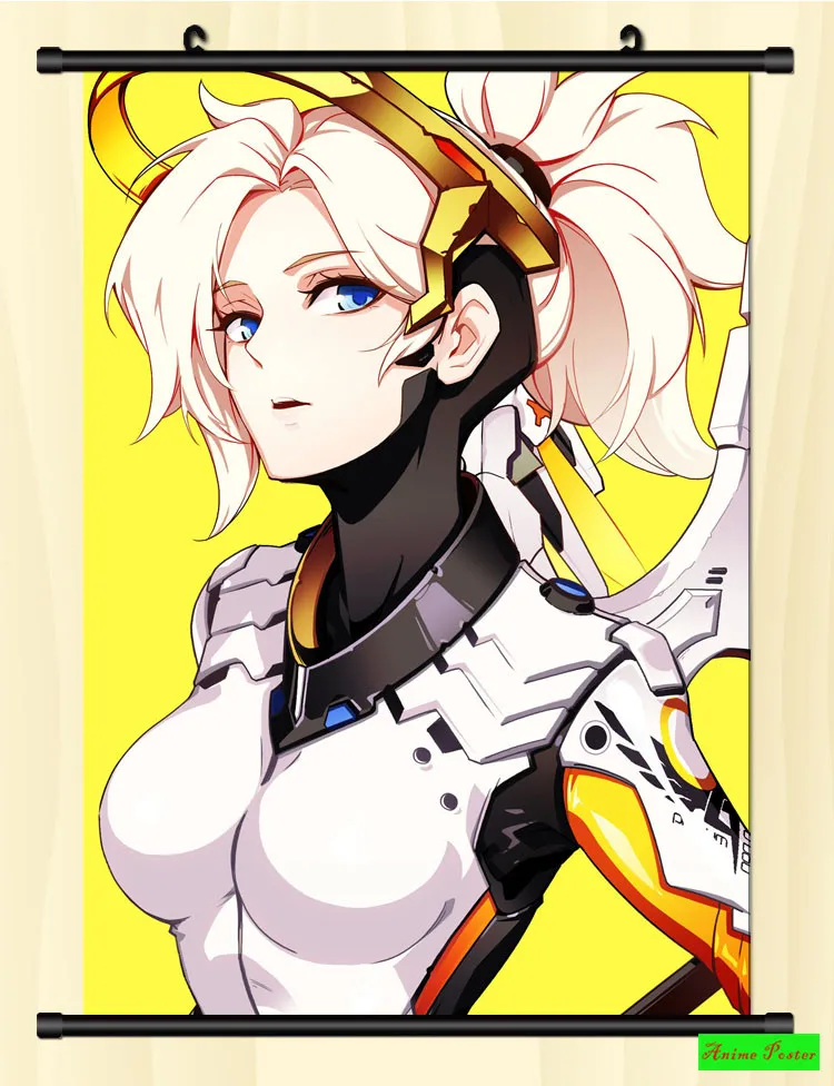 Overwatch Wall Scroll Printed Painting Home Decor Japanese Cartoon Decoration Poster 60*90cm | Дом и сад