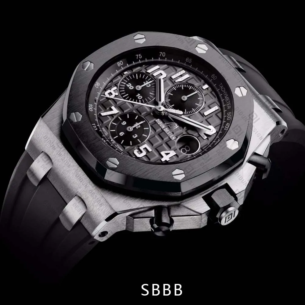 DIDUN watch  Men Top Brand Luxury Quartz Watch Rosegold Chronograph Watch Waterproof Wristwatch