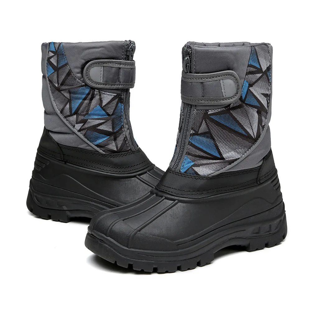 

ULKNN Student Boat Children's snow boots boys and girls cotton shoes winter plus cotton non-slip boys snow boots 2018 new