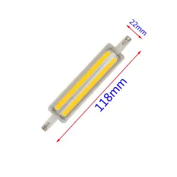 Диммируемый светодиод r7s 118 мм 10 Вт r7s led Диммируемый вместо галогенной лампы экономия энергии 22 мм Диаметр колледжи университеты мощный