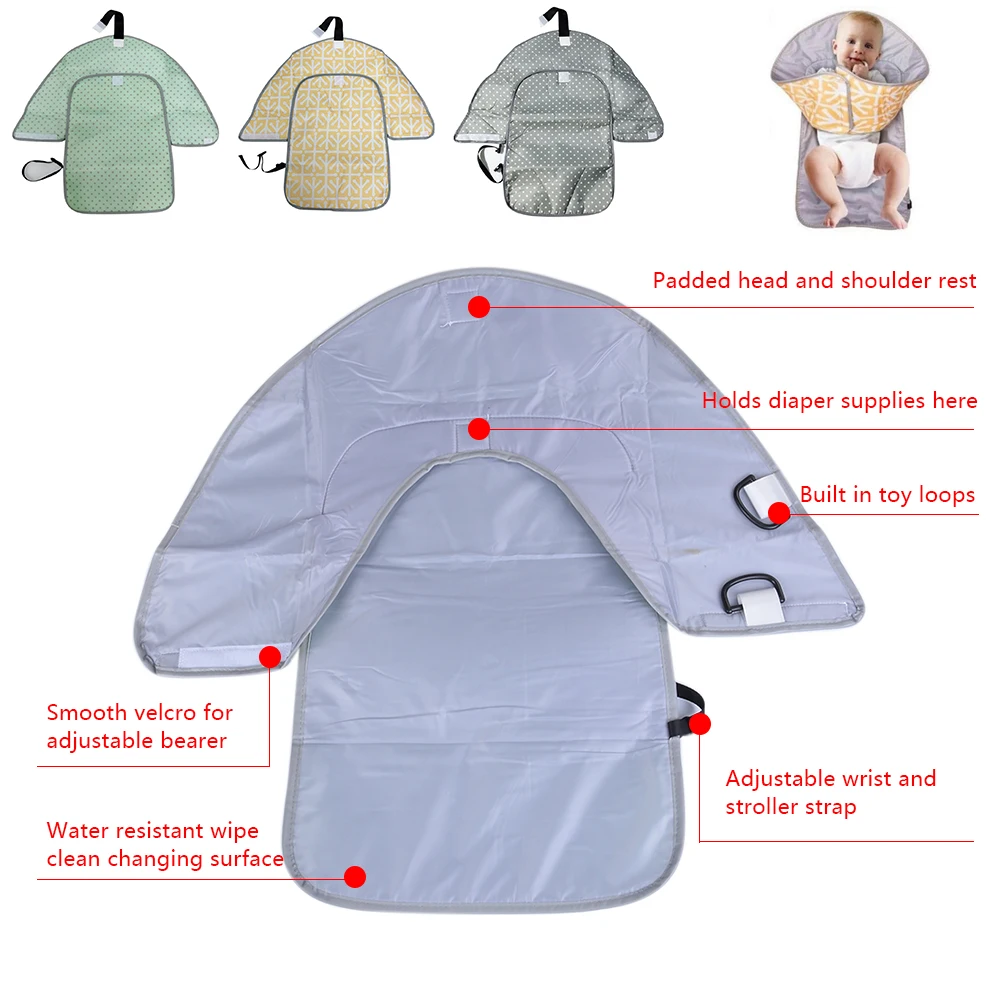 Многофункциональный Детский пеленальный коврик 3-в-1 Водонепроницаемый Портативный Napping изменение крышка колодки для путешествия на открытом воздухе сумка для детских подгузников