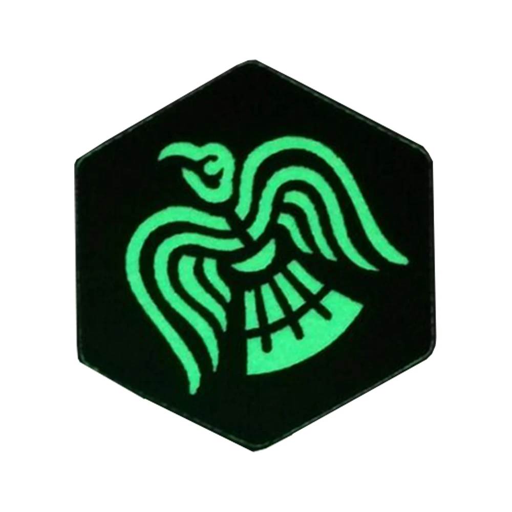 

Raven Odin Symbol Valknut Valhalla Tactical Viking Morale Patches badges Glow In Dark Blackbird Sun Emblem Military Patch