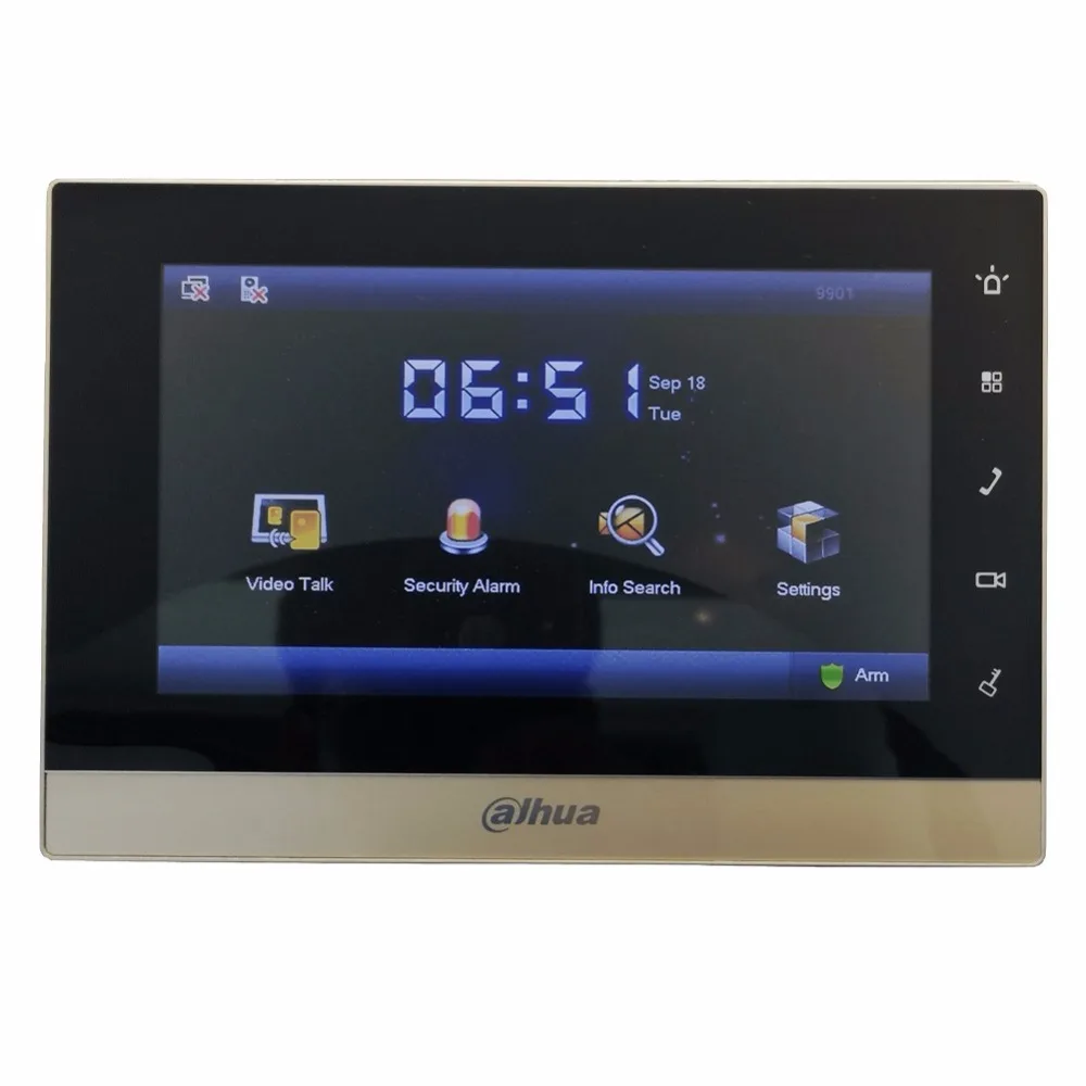 

AHUA Multi-Language VTH1510CH Video Intercom touch screen Color Indoor Monitor