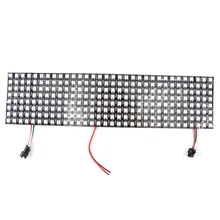 8*32 полноцветный WS2812B Панель SK6812 Панель WS2812 5050 RGB SMD гибкий светодиодный пиксель Панель светильник DC5V белый, черный, pcb