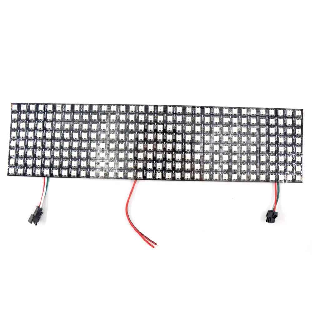 

8*32 Full color WS2812B panel SK6812 panel WS2812 5050 RGB SMD Flexible LED Pixel Panel Light DC5V White Black PCB