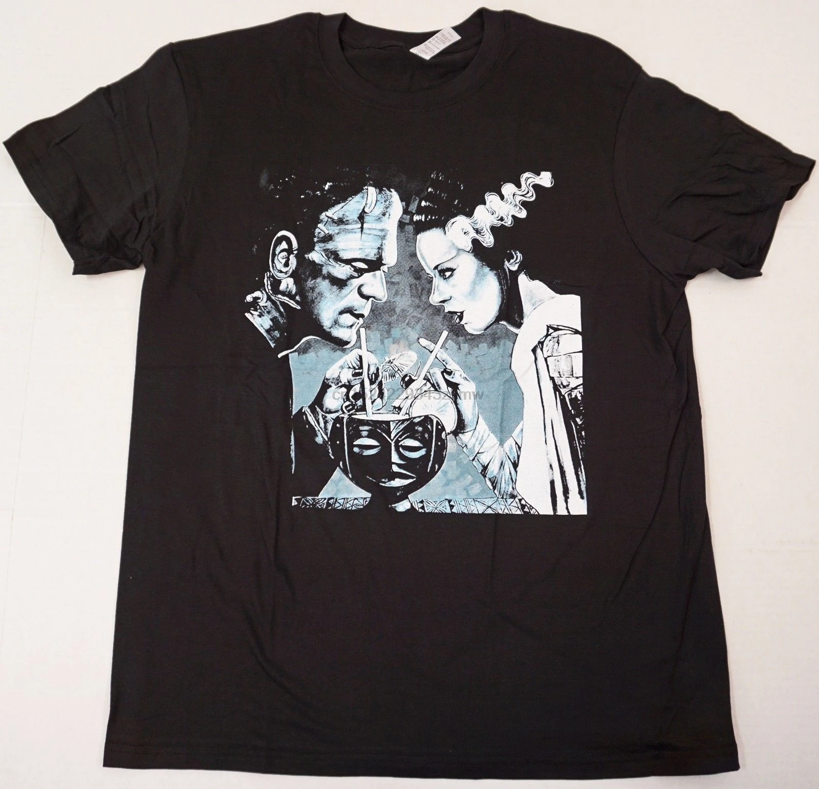 

FRANKENSTEIN T-shirt Bride Horror Monster Movie New T Shirt Casual Cotton Short-Sleeve Mens Plus Size Top Tee