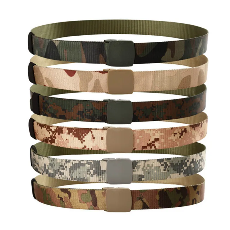 

NEW Outdoor Military Army Tactical Belts Men's Special Forces Camo Nylon Waist Belt Support Waist Men's Safety Belts