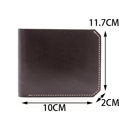 AETOO дубления воловьей кожи бумажник мужской кожаный бизнес высокого класса карты пакет ретро вертикальный зажим для денег - Цвет: Coffee 2