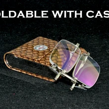 Магнитные очки для чтения Clara Vida складной чехол с узкими линзами для мужчин и женщин очки для чтения+ 1+ 1,5+ 2+ 2,5+ 3+ 3,5+ 4