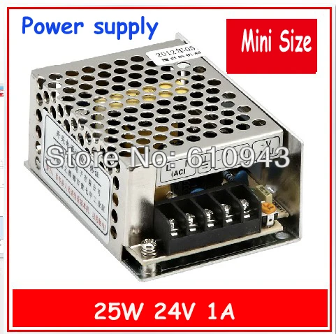 

MS-25-24 25W 24V 1A Small Volume Single Output Switching power supply for LED Strip light