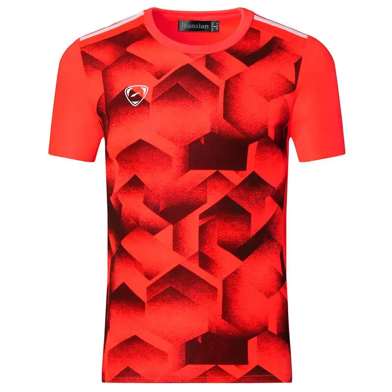 

Jeansian Men's Sport Tee Shirt Tshirt T-shirt Running Gym Fitness Workout Football Short Sleve Dry Fit LSL204 Orange