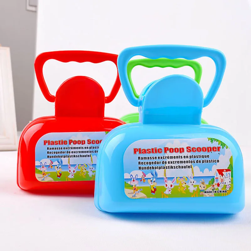 Color Random Pet Dog Home Outside Plastic Pooper Scooper Clean