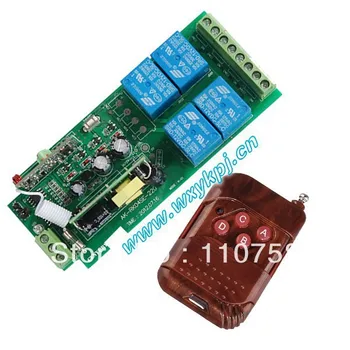 

Best price 85V~250V RF 4 CH Wide Voltage Multi-Function Receiver & Peach wooden Remote System