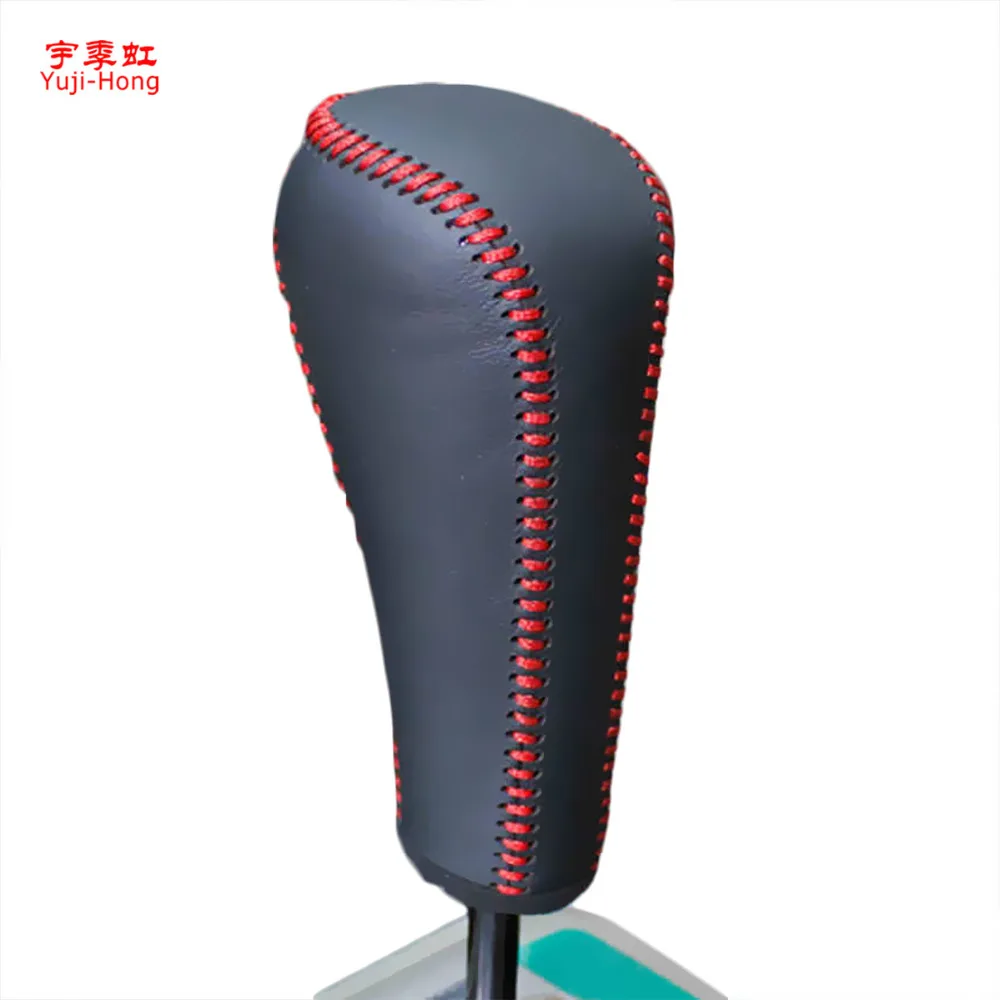 

Yuji-Hong Car Gear Covers Case for Peugeot 307 408 2008 Automatic Shift Collars Genuine Leather Hand-stitched Cover