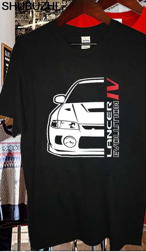 

cotton Brand Tshirt Homme Tees New Logo Lancer Evo Evolution IV T-SHIRT T-Shirt male cotton top tee-shirt euro size tops sbz6070
