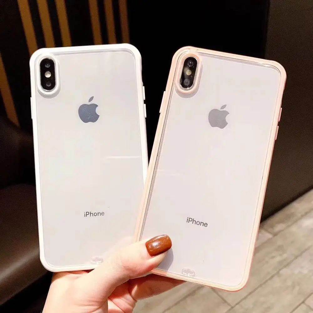 

Luxury Phone Case For iPhone X XR XS Max Soft TPU Transparent Case For iPhone 7 8 6 6s Plus Shockproof Clear Cover Coque Capa