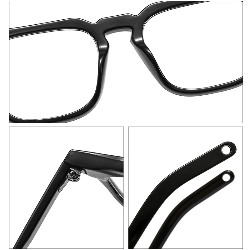 Iboode новая квадратная рамка для очков винтажные женские мужские плоские зеркальные компьютерные игровые прозрачные линзы оптические очки с заклепками оправы для очков