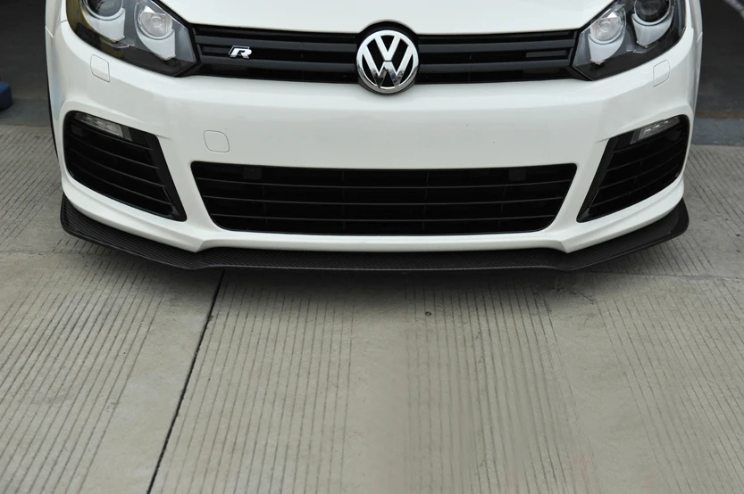 Передний разветвитель для VW GOLF R20 диффузор губ спойлер передний из углеродного