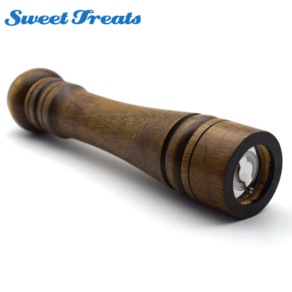 

Classical Oak Wood Pepper Spice Mill Grinder Handheld Herb Seasoning Mills Grinding Machine Cooking BBQ Tools 5/8/10 Inch