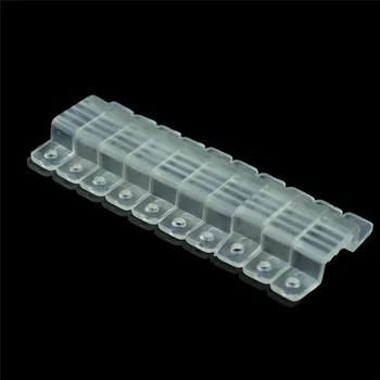 

50Pcs/lot 10mm LED Fixing Silicon Mounting Clips For 220V waterproof SMD 5050 2835 LED Strip Light Connector 220V LED Tape
