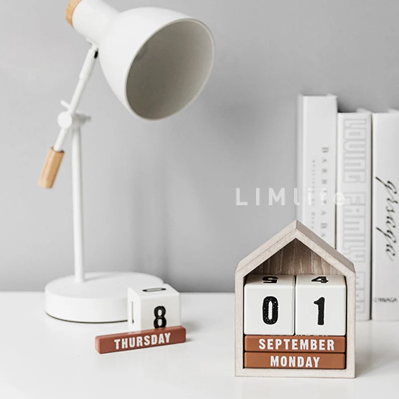  House modeling calendar cement mold study room bedroom desktop calendar concrete decoration silicon - 32944353792