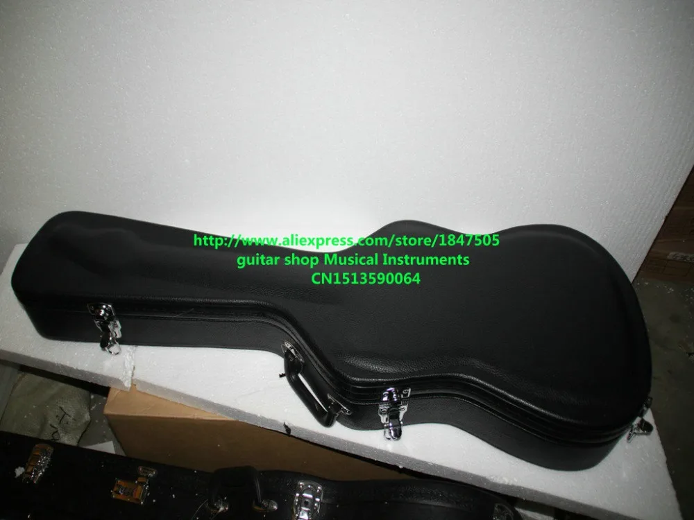 Оптовая и розничная приход китайского производства высокого класса черный электрическая гитара чехол Бесплатная доставка