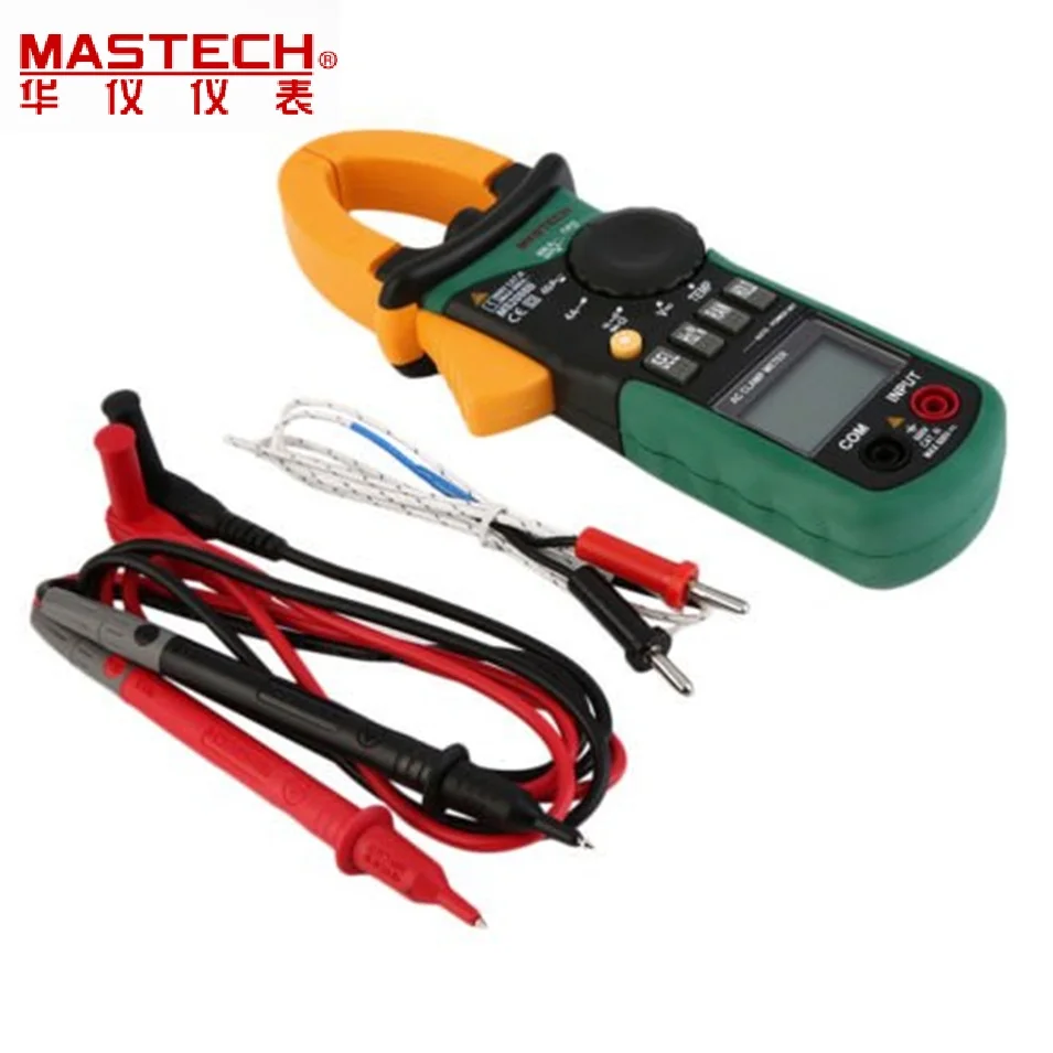 

Digital Multimeter Amper Clamp Meter Current Clamp Pincers AC Current AC/DC Voltage Capacitor Resistance Tester MASTECH MS2008B