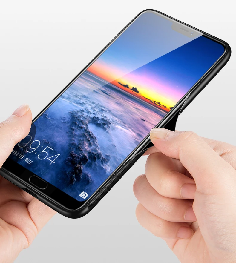 TRISEOLY Роскошные Стекло зеркала чехол для телефона для huawei P20 P20 Pro Мягкие TPU Силиконовый чехол телефона для P20 P20 Pro Чехол