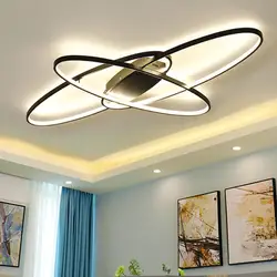 Горячая Новый дизайн дистанционного затемнения современный светодио дный светодиодный Chandelie r для гостиной спальни plafсветодио дный On LED