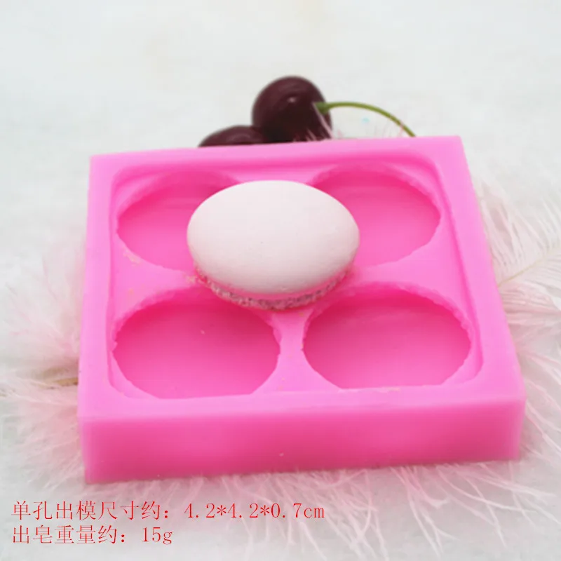 

p605 Four - hole macaron cake decoration molds the mould of the mould