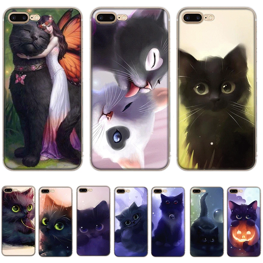 Cute Cat Mobile Phone Case for iPhone 7 8 6 6s Plus 11 Pro X XS Max XR 5 5S SE Cover |