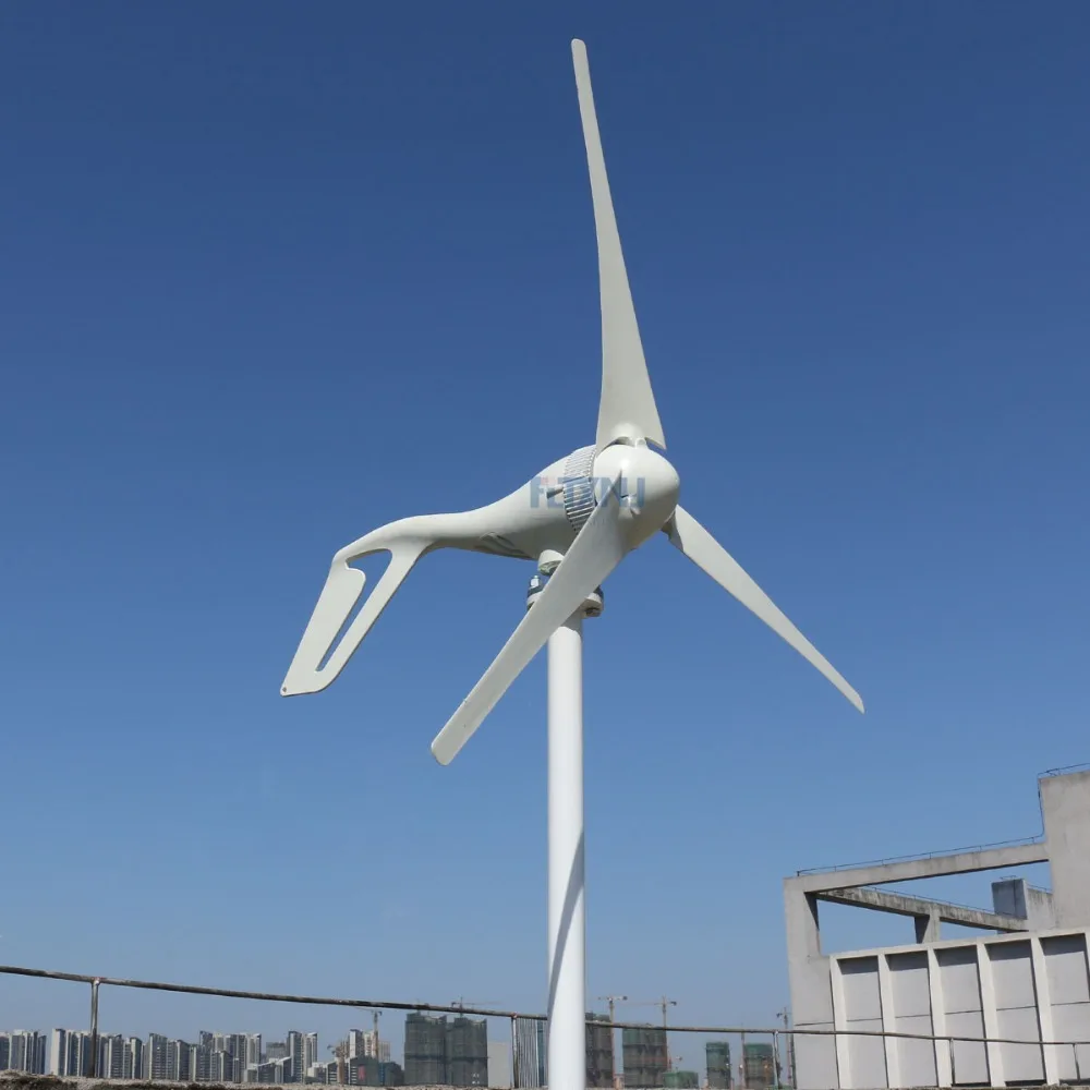 

new 100w wind generator 12v 24v 48v wind turbine with 3 blades or 5 blades for streetlight garden lighting or home use