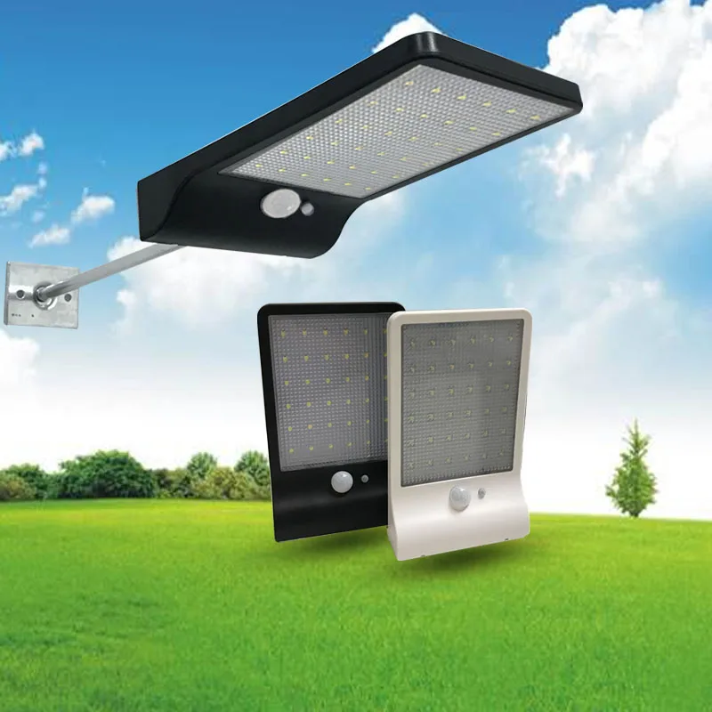 36 светодиоды движения PIR Сенсор Солнечный свет 3 режима 450LM сад безопасности лампа наружного освещения Водонепроницаемый энергосберегающие лампы на стенах