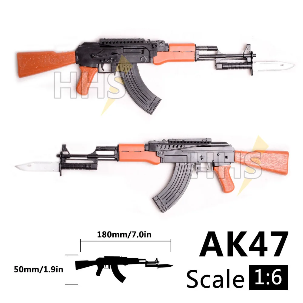 1:6 1/6 масштаб AK47 Штурмовая винтовка 12 дюймов фигурки 1/100 мг Bandai Gundam модель может