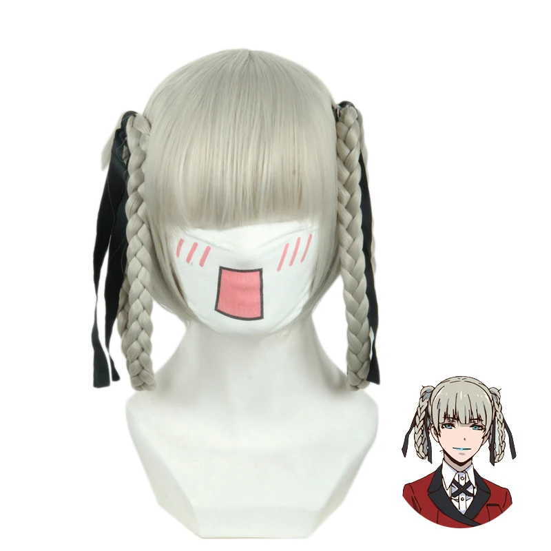 Аниме Kakegurui компульсивный гамблер Momobami Kirari парик косплей костюм женские