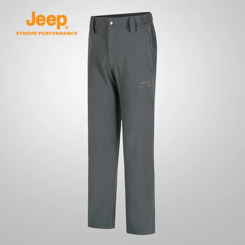 

Jeep Men's Camping Hiking Pants Outdoor Comfortable Breathable Quick-drying Pants Men Wear-resistant Windproof Walking Trousers