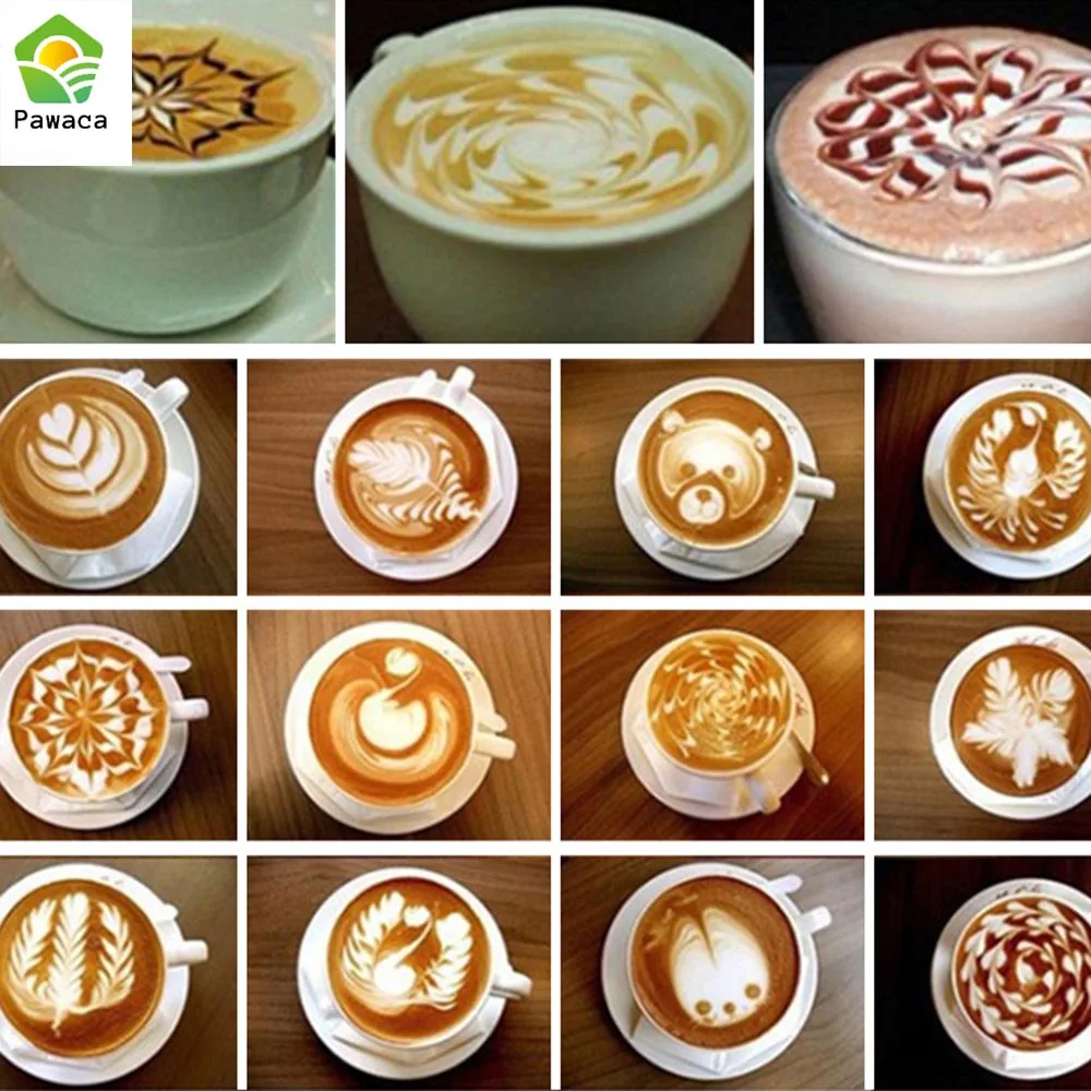 16 Pcsset Coffee Drawing Cappuccino Mold Fancy Natie Printing Model Foam Spray Cake Stencils Powdered Sugar Sieve Tools huismerk kopen in de aanbieding 16 Pcsset Coffee Drawing Cappuccino Mold Fancy Natie Printing Model Foam Spray Cake Stencils Powdered Sugar Sieve Tools huismerk kopen in de aanbieding